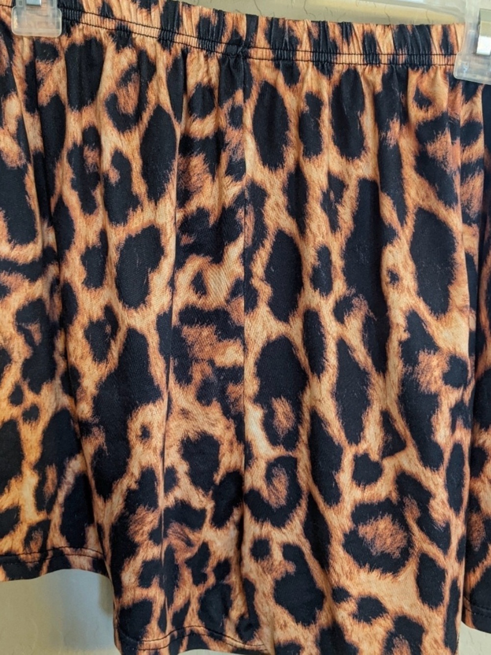 Cheetah Print Two-Piece Pajama Set - Brown Leopard Like New Final Sale